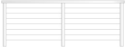 Stainless Steel Horizontal Wire - Attached through Frame