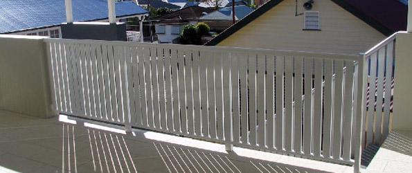65mm Vertical Slat Balustrade w/ Oval Hand Rail