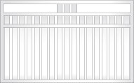 Colonial Style Vertical 65 x 16mm Slats w/ Double Tiered Top