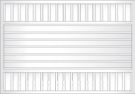 Colonial Style 90 x 16mm Horizontal Slats w/ Vertical 65 x 16mm Slats Top & Bottom