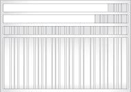 Random Vertical Slats w/ Triple Tiered Top & Ascending Slat Pattern