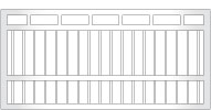 CUSTOM DOUBLE TOP RAIL w/ 50 x 25mm Rail Joiners